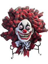 Load image into Gallery viewer, Googly Eye Clown Wreath