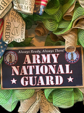 Load image into Gallery viewer, Army National Guard Wreath Military Wreath Patriotic