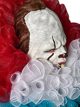 Load image into Gallery viewer, Clown Horror Wreath, Halloween Decor, Scary Halloween