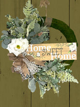 Load image into Gallery viewer, Home Sweet Home Magnolia Moss Wreath Welcome Wreath EverydayWreath