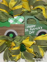 Load image into Gallery viewer, Happy St. Patrick’s Day Wreath