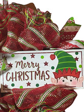 Load image into Gallery viewer, Merry Christmas Elf Wreath