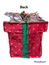 Load image into Gallery viewer, Vine & Fabric Present Wreath/Door Hanger