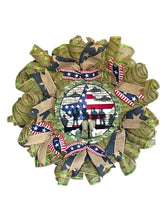 Load image into Gallery viewer, Military Patriotic Wreath Patriotic Military Gift