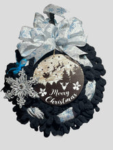 Load image into Gallery viewer, Merry Christmas Ribbon and Yarn Wreath