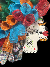 Load image into Gallery viewer, Dia De Los Muerte Wreath Day of the Dead Wreath