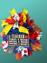 Load image into Gallery viewer, A Teacher Wreath, Teacher Gift