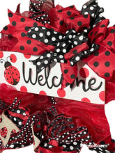 Load image into Gallery viewer, Welcome Lady Bug Wreath