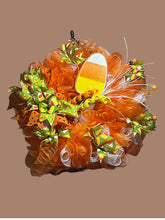 Load image into Gallery viewer, Candy Corn Halloween Wreath Halloween Decor
