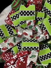 Load image into Gallery viewer, Christmas Green Monster Wreath