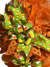 Load image into Gallery viewer, Candy Corn Halloween Wreath Halloween Decor