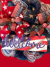 Load image into Gallery viewer, Patriotic Welcome Wreath