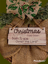 Load image into Gallery viewer, A Savior Has Been Born Grapevine Wreath