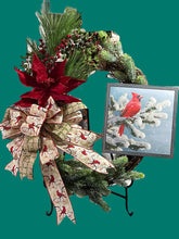 Load image into Gallery viewer, Cardinal Christmas Grapevine Wreath Winter Wreath Christmas Decor