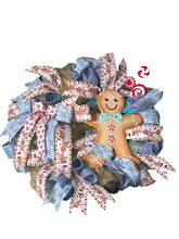 Load image into Gallery viewer, Gingerbread Christmas Wreath