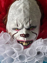 Load image into Gallery viewer, Clown Horror Wreath, Halloween Decor, Scary Halloween