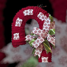 Load image into Gallery viewer, Peppermint Theme Candy Cane Wreath