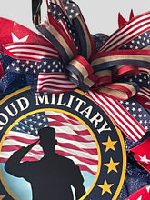 Load image into Gallery viewer, Proud Military Veteran Wreath Patriotic