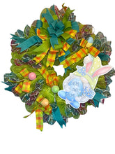 Load image into Gallery viewer, Gnome Sweet Gnome Bunny Easter Wreath