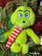Load image into Gallery viewer, Green Monster Christmas Wreath