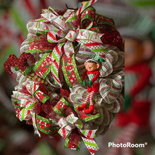 Load image into Gallery viewer, Elf Christmas Wreath