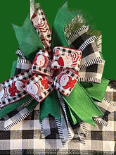 Load image into Gallery viewer, Snowman Hat Fabric Grapevine Door Hanger