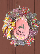Load image into Gallery viewer, Pink Easter Blessings Wreath, Easter Wreath, Easter Decor