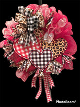 Load image into Gallery viewer, Three Hearts Wreath