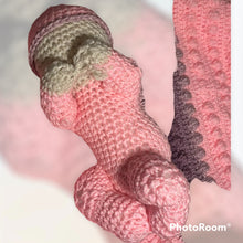 Load image into Gallery viewer, Baby Blanket and Doll Set Baby Shower Gift Baby Girl Gift