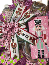 Load image into Gallery viewer, Pink Nutcracker Christmas Wreath