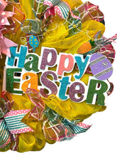 Load image into Gallery viewer, Happy Easter Wreath, Easter Decor