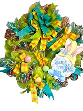 Load image into Gallery viewer, Gnome Sweet Gnome Bunny Easter Wreath