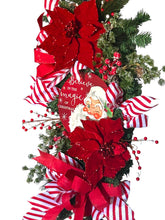 Load image into Gallery viewer, Believe in the Magic of Christmas Swag, Christmas Decor, Santa
