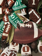 Load image into Gallery viewer, Football Wreath, Sports Decor, Football Gift, Football Decor
