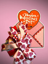 Load image into Gallery viewer, Happy Valentine’s Day Bow Sign, Valentine Gift, Valentine Decor
