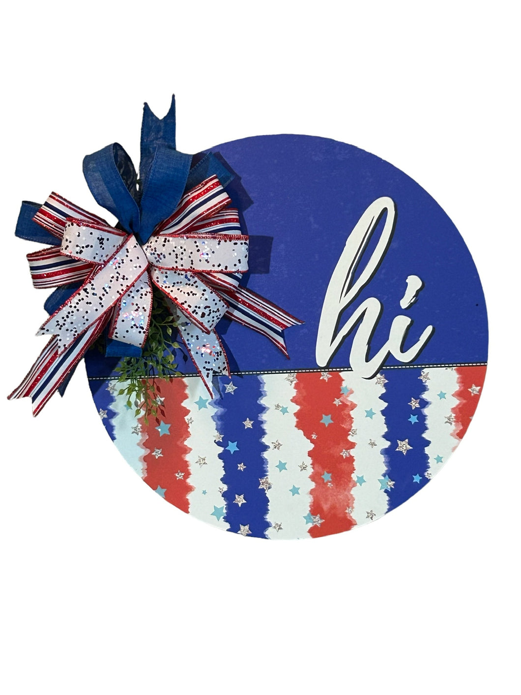 Patriotic Door Hanger, Red, White and Blue, Patriotic Decor, 4th of July, Stars and Stripes