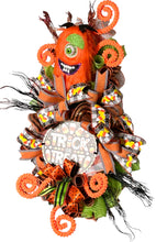 Load image into Gallery viewer, Monster Halloween Swag, Halloween Wreath, Trick or Treat, Halloween Decor
