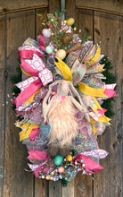 Load image into Gallery viewer, Easter Swag, Easter Bunny Decor, Whimsical Easter, Easter Wreath
