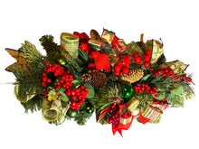 Load image into Gallery viewer, Pine and Foliage Christmas Centerpiece, Christmas Decor, Winter Decor
