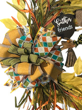 Load image into Gallery viewer, Scarecrow Grapevine Wreath, Fall, Autumn Decor, Thanksgiving Decor
