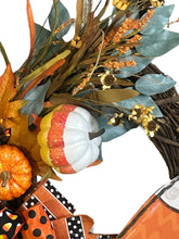 Load image into Gallery viewer, Candy Corn Wreath, Halloween Wreath, Halloween Decor
