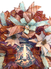 Load image into Gallery viewer, Nativity Christmas Wreath, Religious Christmas, Christmas Decor
