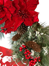 Load image into Gallery viewer, Feliz Navidad Wreath, Christmas Decor, Christmas Grapevine Wreath
