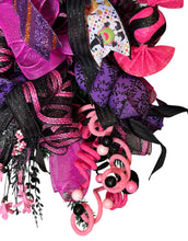 Load image into Gallery viewer, Pink Monster Halloween, Halloween Swag, Halloween Decor
