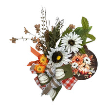 Load image into Gallery viewer, Welcome Fall Wreath, Thanksgiving, Fall Decor, Fall Sunflowers
