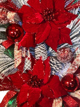 Load image into Gallery viewer, Red and White Christmas Swag, Winter Wreath, Christmas Decor
