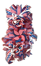 Load image into Gallery viewer, Patriotic Swag, Red White and Blue, Patriotic Decor, 4th of July, America Celebration
