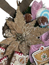 Load image into Gallery viewer, Nutcracker Gingerbread Swag, Christmas Wreath, Nutcracker Christmas, Christmas Decor
