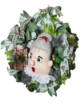 Load image into Gallery viewer, Mrs. Santa Claus Wreath, Christmas Wreath, Christmas Decor
