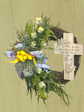 Load image into Gallery viewer, Religious Wreath, Cross Wreath, Easter Wreath, Everyday Wreath
